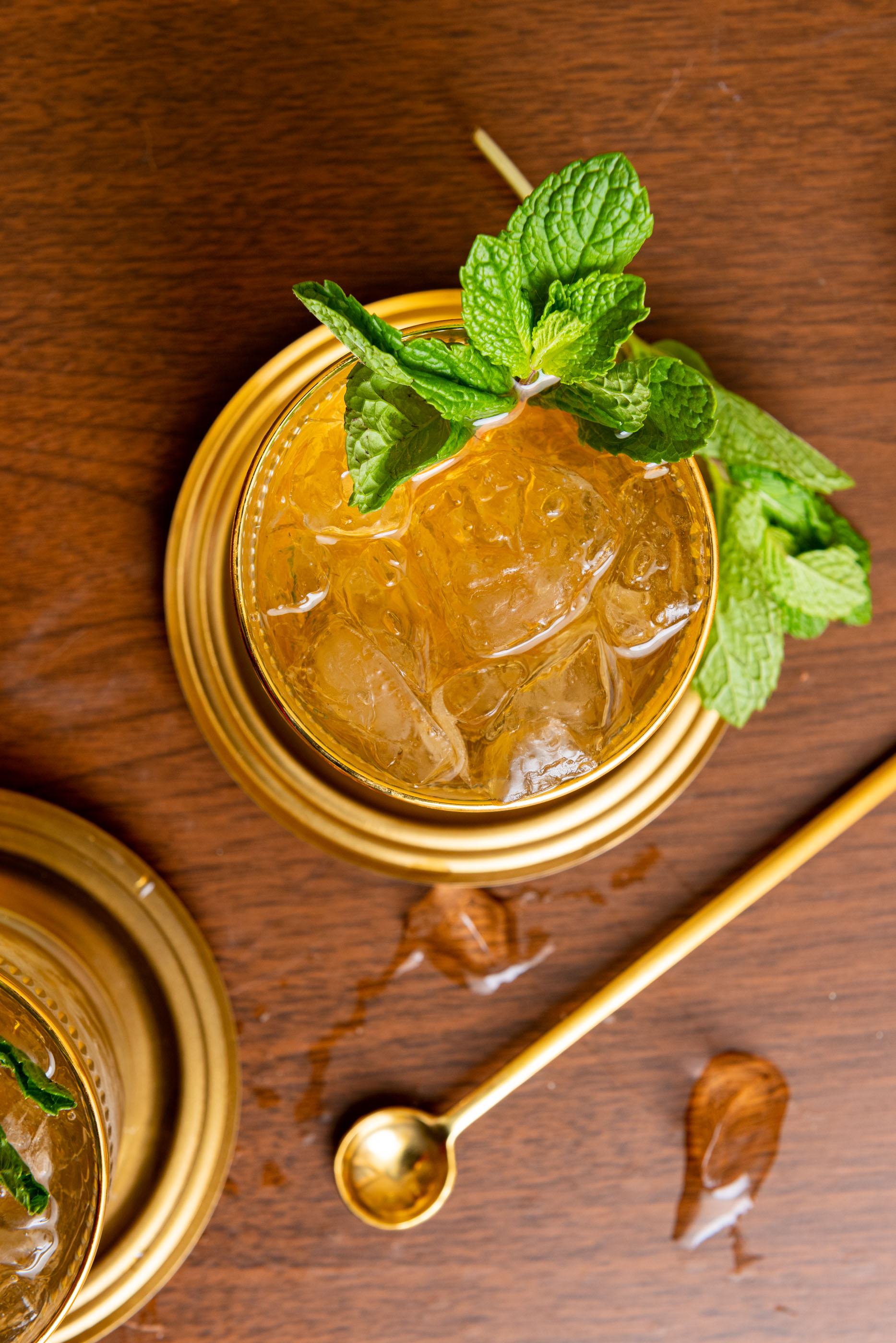 Morgan Ione | Chicago Cocktail and Beverage Photographer - Aged And Infused Mint Julep overhead