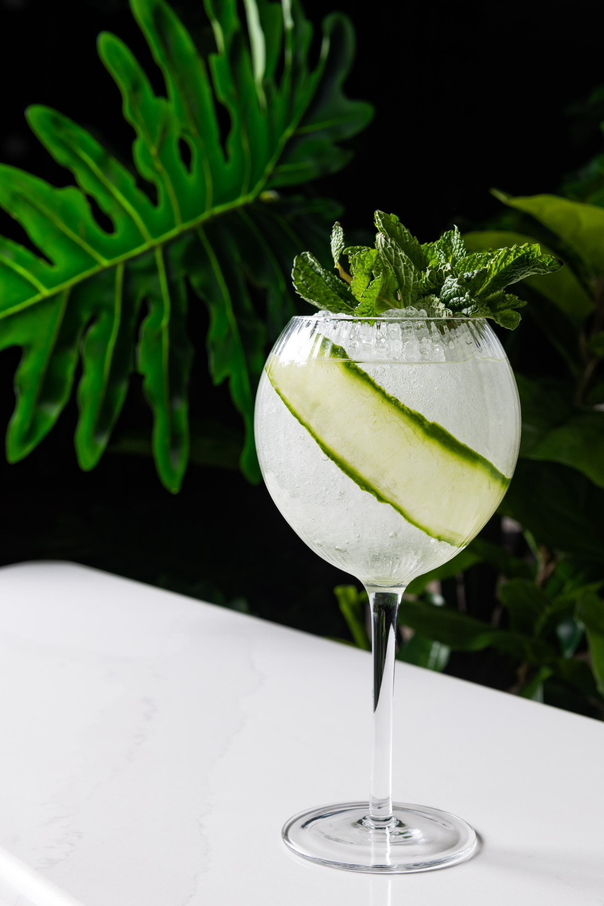 Hospitality Photographer - The Bradford Rooftop Cucumber Cocktail