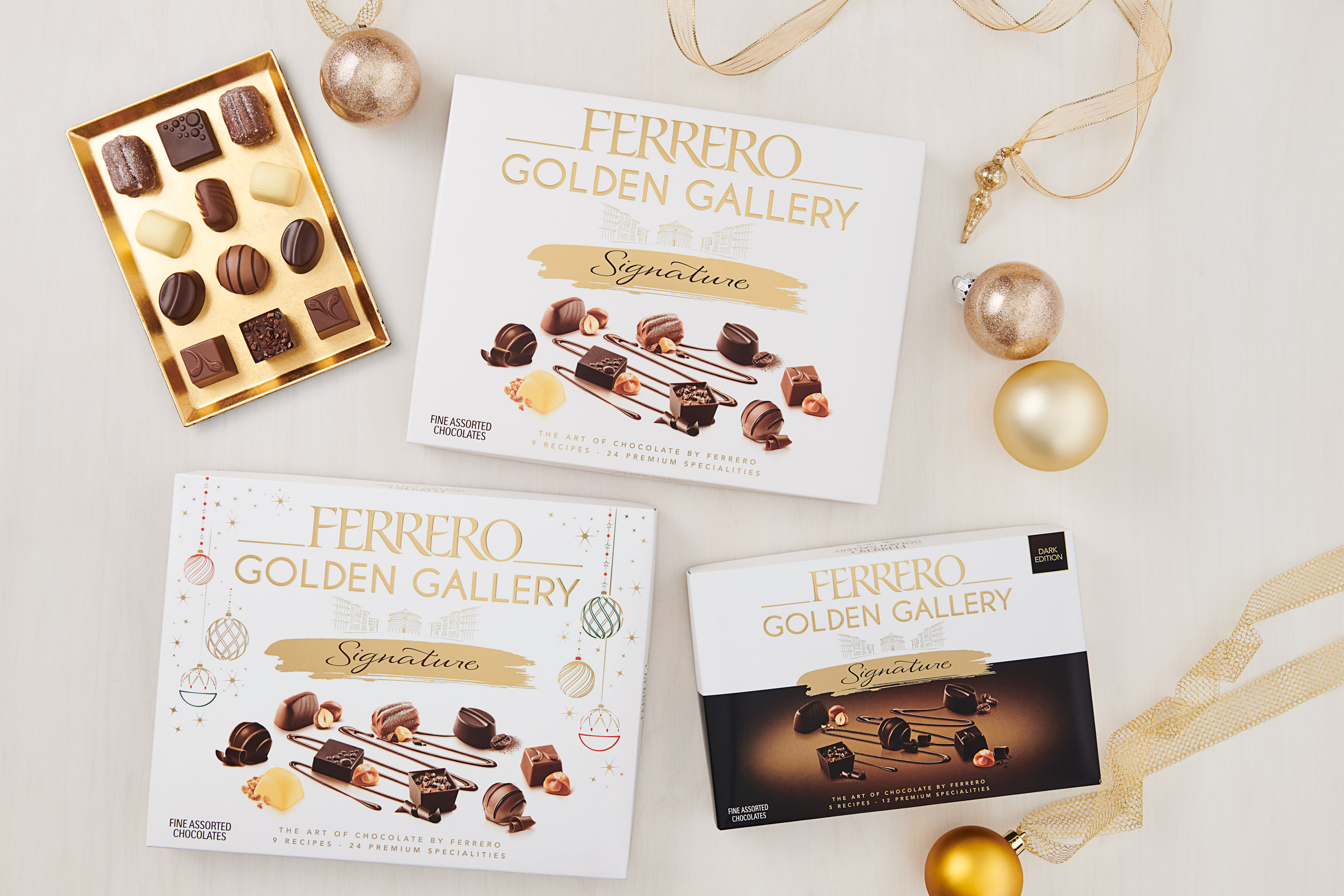 NYC + Chicago Food Photographer - Ferrero Roche Golden Gallery Holiday Ornaments