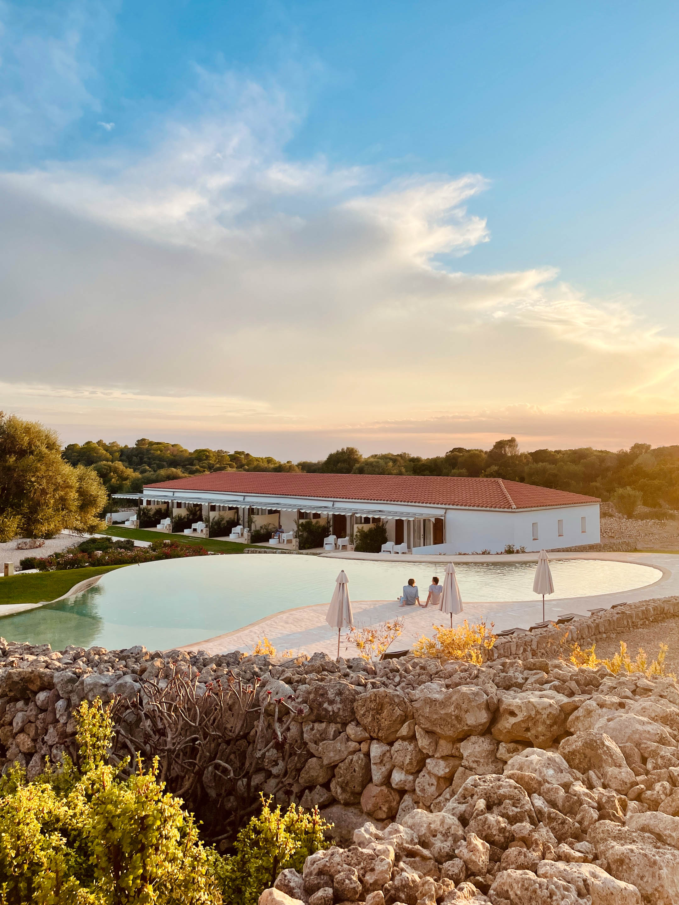 Travel and Lifestyle Photographer - Menorca Spain Luxury Hotel at Sunset over Pool